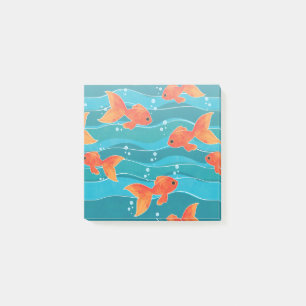 Post-it® Cute Motif de natation Goldfish & Water