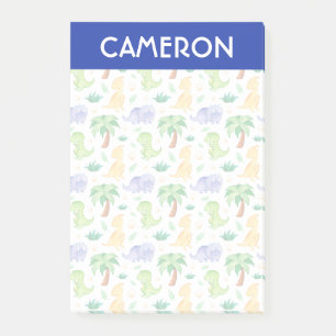 Post-it® Cute Neon Aquarelle Dinosaur Motif