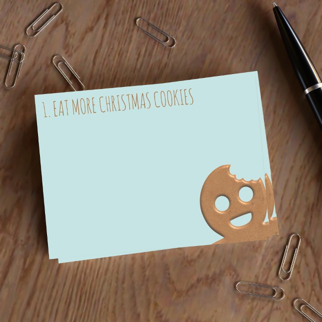 Post-it® Cute pain d'épices Nom de l'homme Robins Oeuf Bleu (Most important is to eat more christmas cookies! )