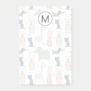 Post-it® Cute Pastel Baby Motif animal