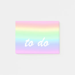 Post-it® Cute Pastel Rainbow À faire