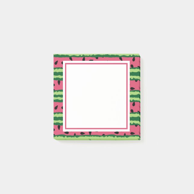 Post-it® Cute pastèque Motif rose et vert (Devant)