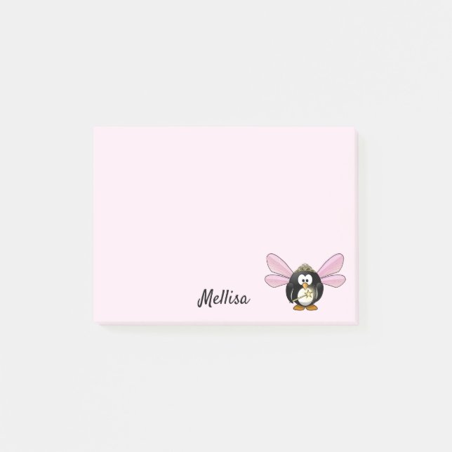 Post-it® Cute Penguin Fairy Princesse do-it-yourself Votre  (Devant)