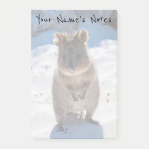 Post-it® Cute personnalisée et joyeux Quokka sur la plage