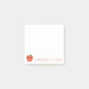 Post-it® CUTE Pomme Fruit Aliments CUSTOM Illustration Shop