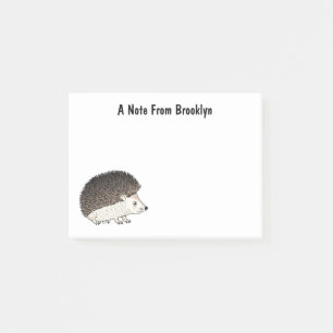 Post-it® Cute prickly hedgehog cartoon