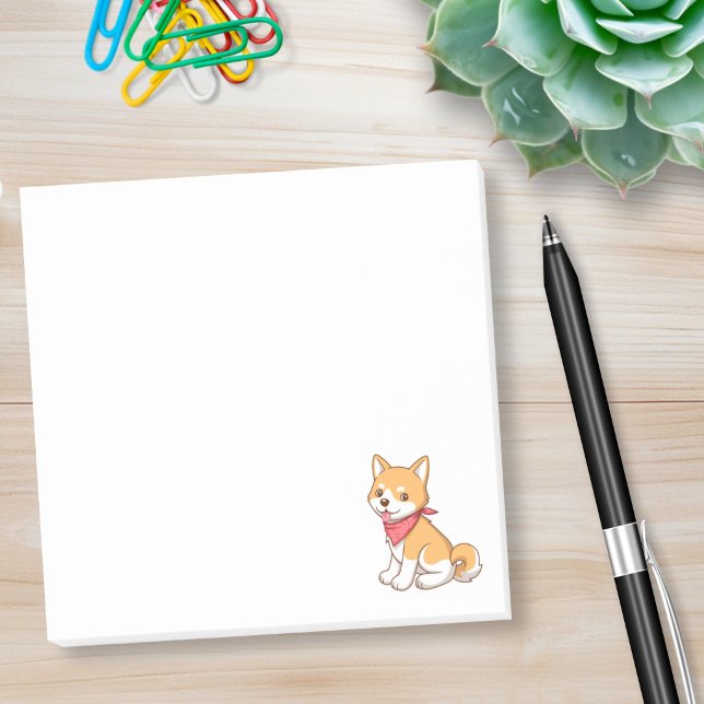 Post-it® Cute Puppy Dog Shiba Inu (Créateur téléchargé)