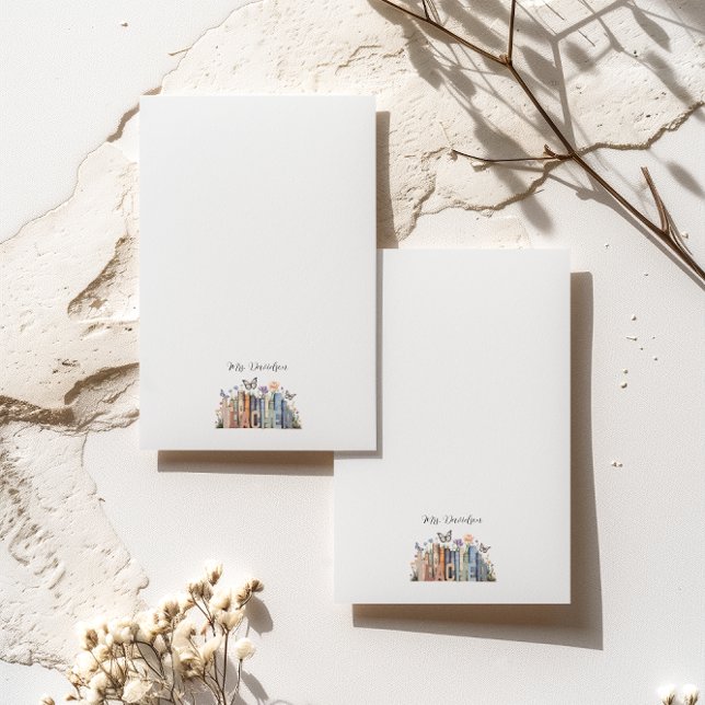 Post-it® Cute Rainbow Librairie & Livres Enseignant Monogra (Créateur téléchargé)