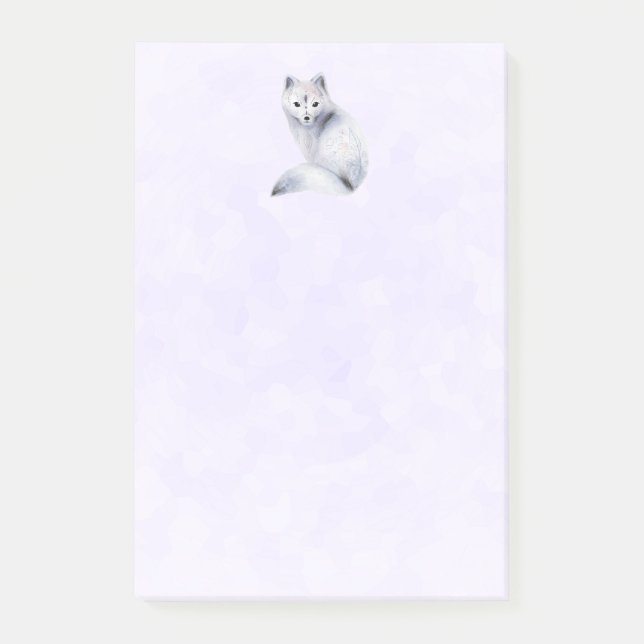 Post-it® Cute renard nordique avec marques florales (Devant)