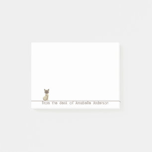 Post-it® Cute Siamese Chat Personnaliser les notes