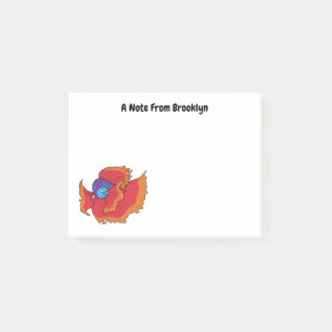 Post-it® Cute Siamese combat poisson betta dessin