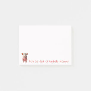 Post-it® Cute Teacup Pig Personnaliser les notes