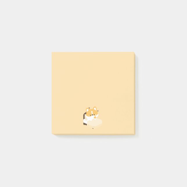 Post-it® Cute Tired Corgi (Devant)