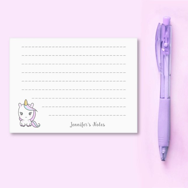 Post-it® Cute Unicorn (Cute Unicorn Post-it Notes)