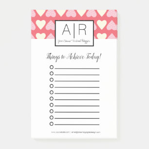 Post-it® Cute Valentines Day Scribble Hearts