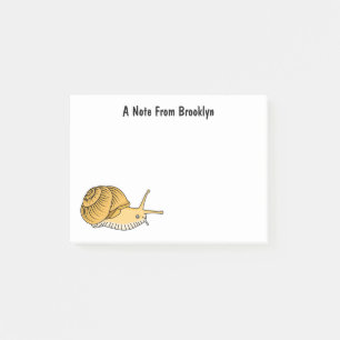 Post-it® Cute yellow snail cartoon