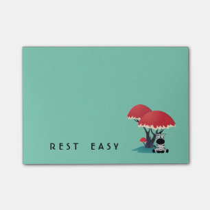 Post-it® Cute Zebra Sitting Under à Umbrella Tree