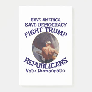 Post-it® Czar Rue Menteur Trump POTUS Patriotique MAGA Trai