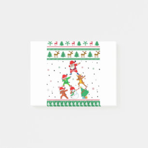 Post-it® Dabbing Père Noël Elf Friends Boys laids Christmas