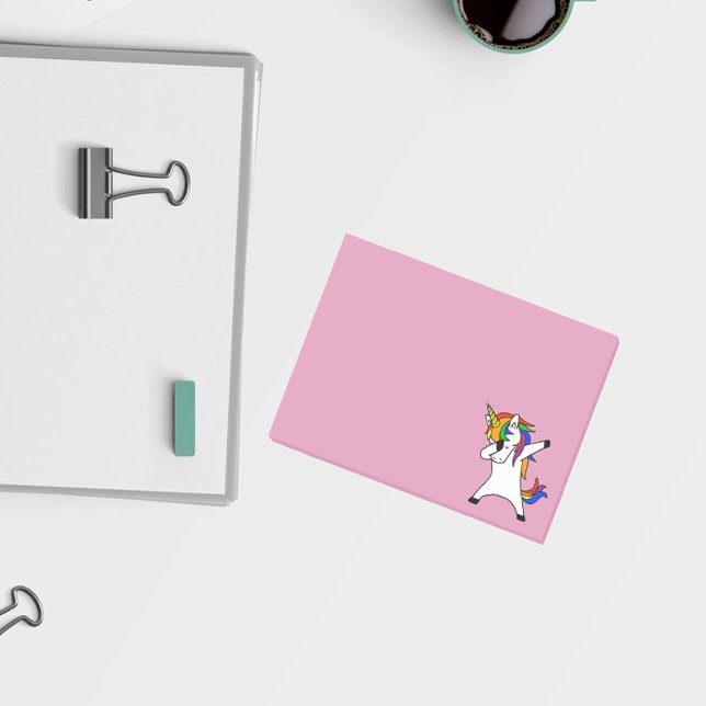 Post-it® Dabbing Rainbow Unicorn mou (Créateur téléchargé)