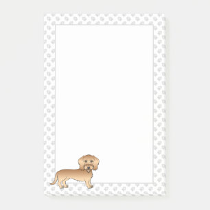 Post-it® Dachshund à poil dur blé Cartoon Chien Et Pattes