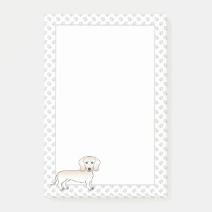 Post-it® Dachshund à poil lisse crème Dessin animé de chien