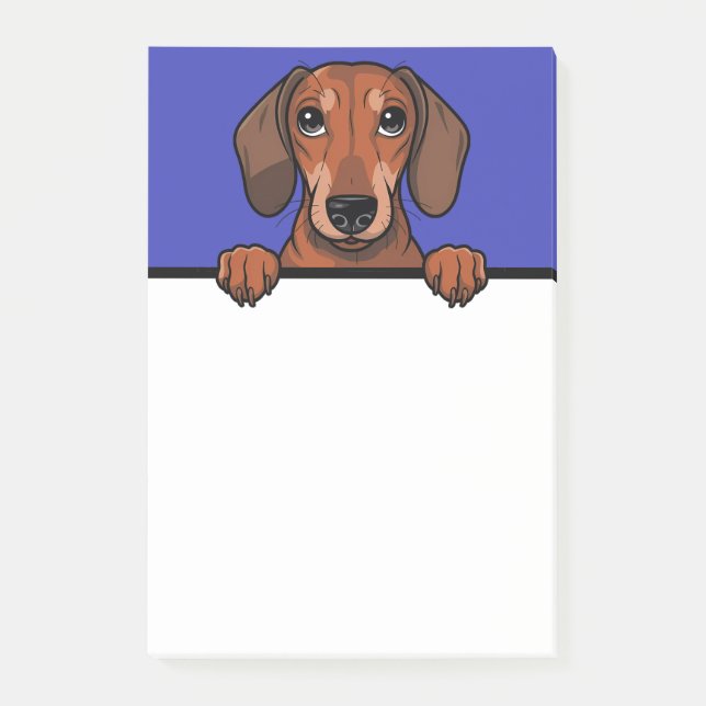 Post-it® Dachshund Cute Funny Wiener Cadeaux Amoureux de le (Devant)