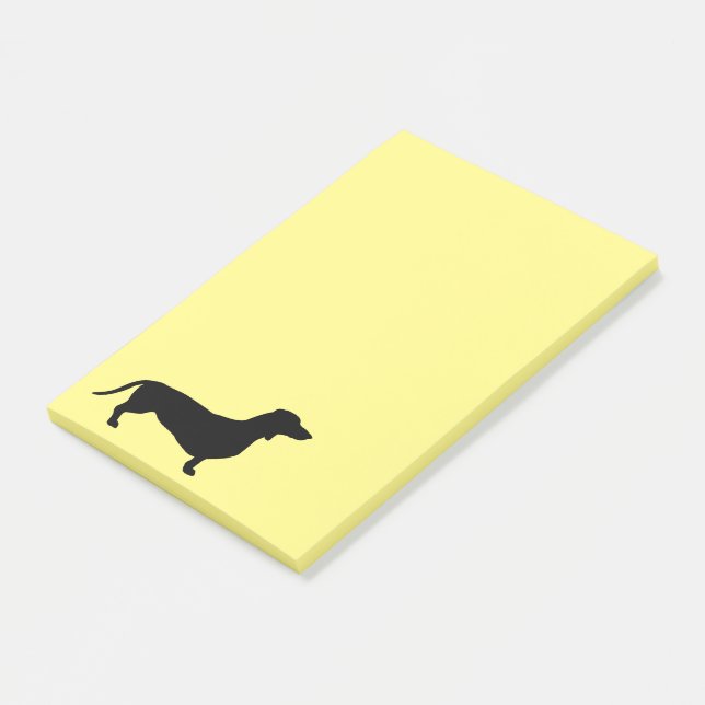Post-it® Dachshund Poil Court - Silhouette 1 (Incliné)
