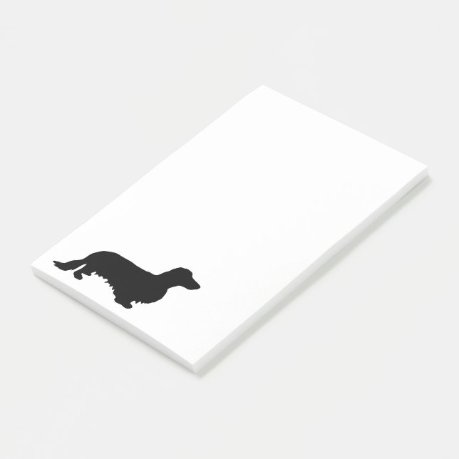 Post-it® Dachshund Poil Long - Silhouette 1 (Incliné)