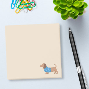 Post-it® Dachshund Wiener Dog Blue Star Sweat sur le beige