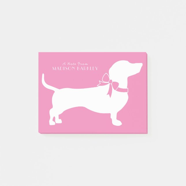 Post-it® Dachshund Wiener Dog Puppy Post-it Notes (Devant)