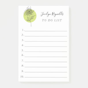 Post-it® Dahlia Dahlia Simple Élégant Botanique À Faire