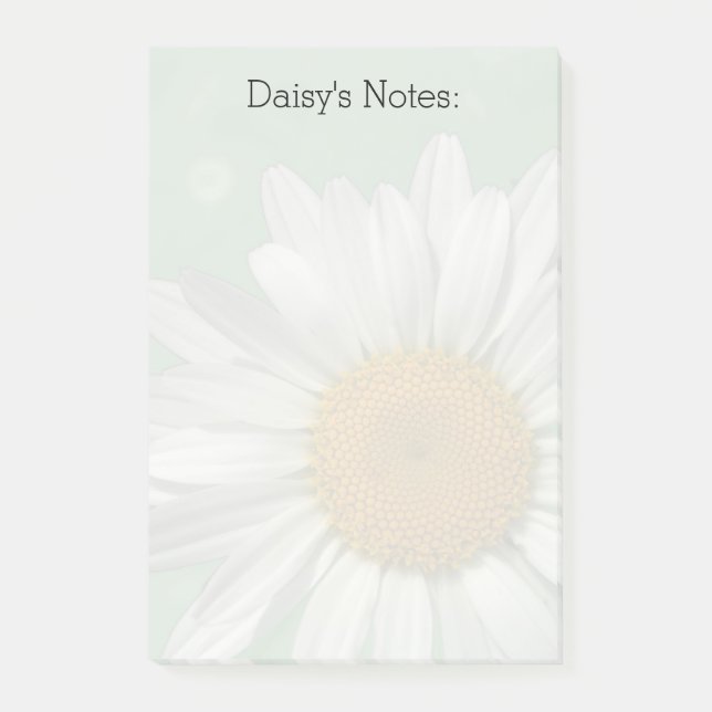 Post-it® Daisy Over Green Post (Devant)