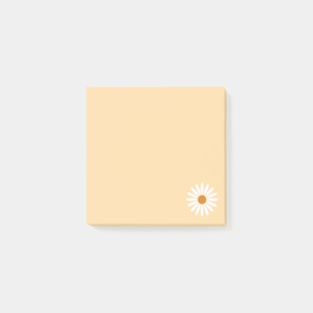 Post-it® Daisy Post It Notes / Jaune (Devant)