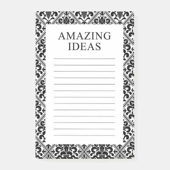 Post-it® Damask Ideas Extraordinaires (Devant)