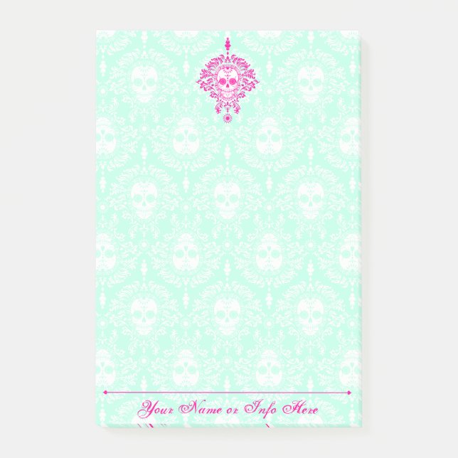 Post-it® Damassé morte - notes faites sur commande de (Devant)