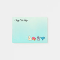 Dame du chat fou et 4 chats mignons