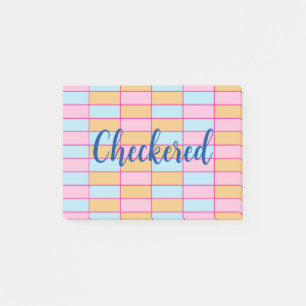 Post-it® Damier Coloré