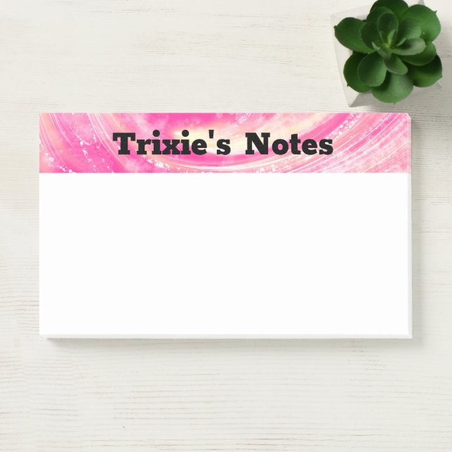 Post-it® Dandelions et lucioles rose Abstraits (Bureau)