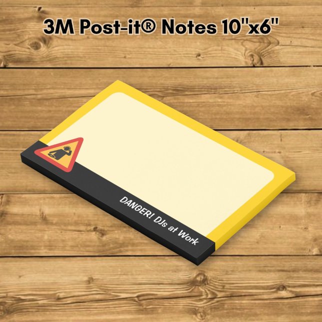 Post-it® Dangers DJ au travail (Créateur téléchargé)