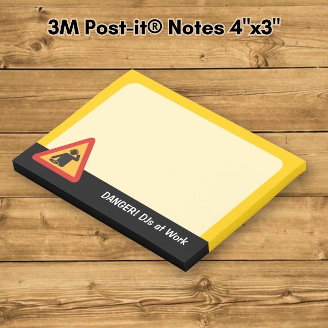 Post-it® Dangers DJ au travail (Créateur téléchargé)