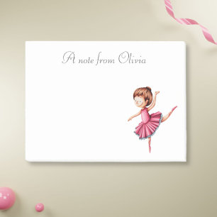 Post-it® Danse de Ballerina personnalisée en Robe Rose