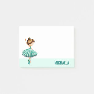 Post-it® Danse de Ballet Turquoise moderne avec Tutu