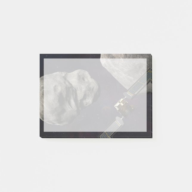 Post-it® Dart Spacecraft Et Le Liciacube Avant Impact (Devant)