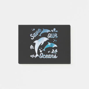 Post-it® Dauphins / Sauvez nos océans