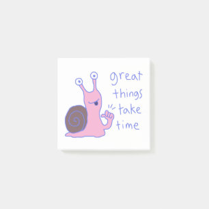 Post-it® De belles choses prennent du temps Motivation Esca