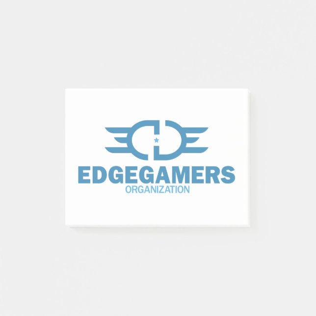 Post-it de bleu de BORD (Devant)