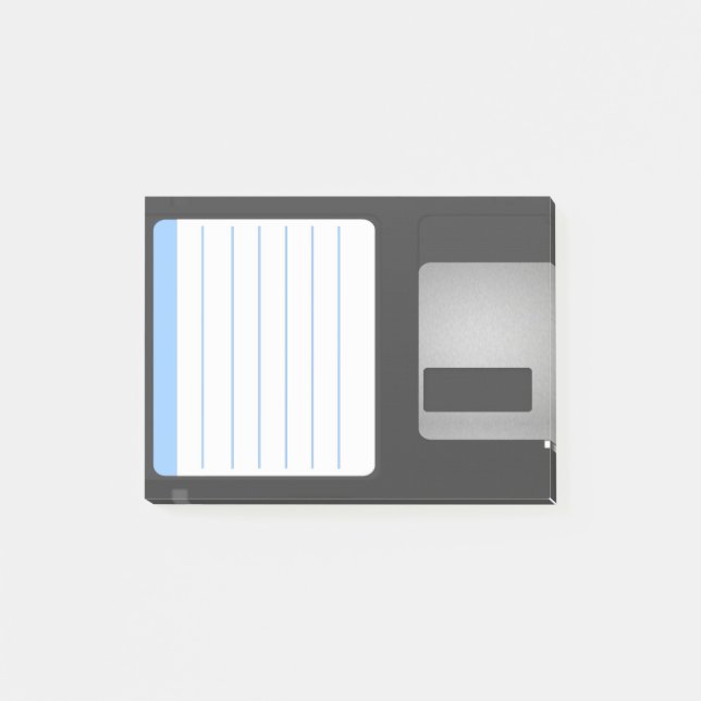 Post-it de la disquette personnalisée couleur (Devant)