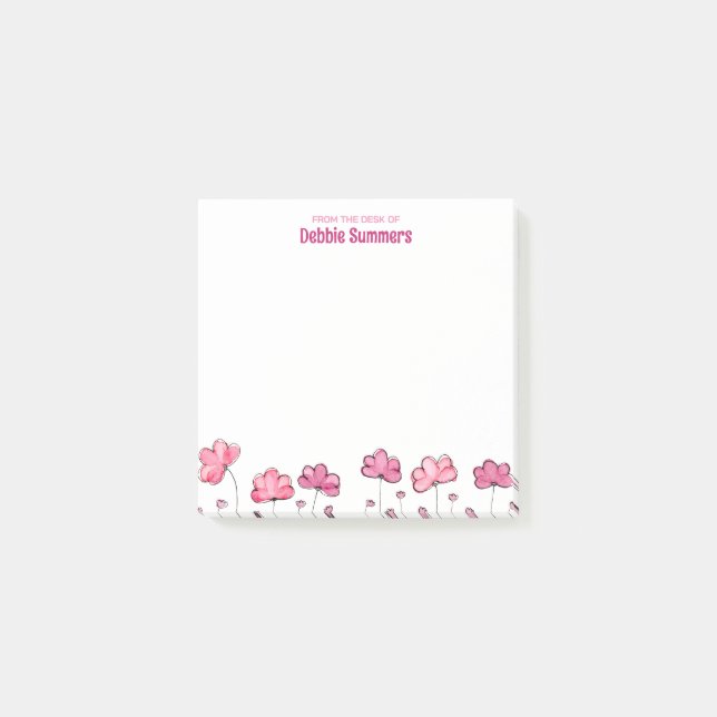 Post-it® De la part de Nom personnalisé Fleuriste professio (Devant)