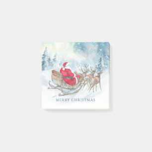 Post-it® De l'autre côté des Miles Père Noël Reindeers dort
